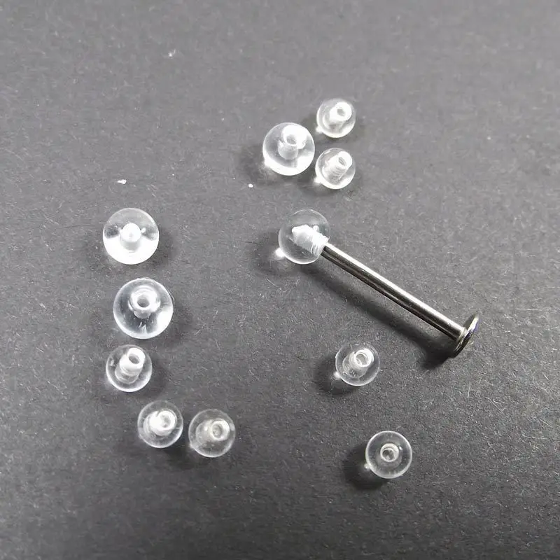 Body Jewelry Replacement Ball - 100 قطعة شفافة استبدال كرات الغيار
