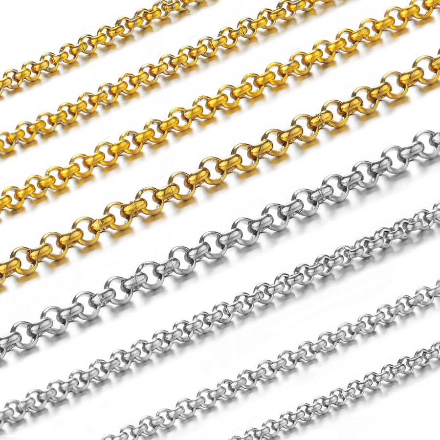 Body Jewelry Necklace - سلسلة دائرية صغيرة من الفولاذ المقاوم