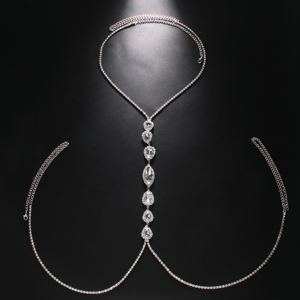 مثير قطرة الماء الصدر سلسلة لل - مراجعة Body Jewelry Necklace وسعره