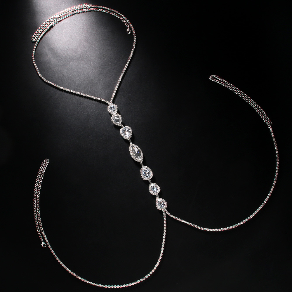 مثير قطرة الماء الصدر سلسلة لل - مراجعة Body Jewelry Necklace وسعره
