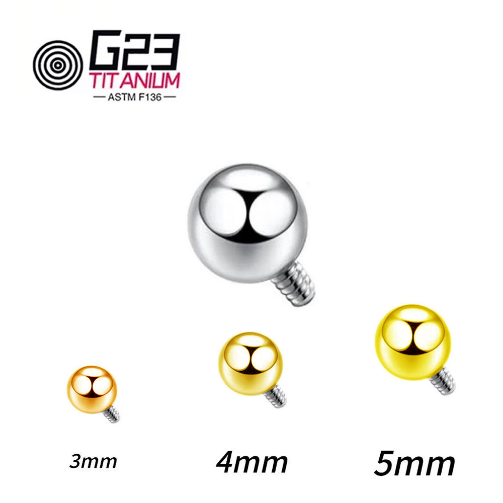 الجملة 10/50 قطعة التيتانيوم 1 - مراجعة Body Jewelry Replacement Ball وسعره