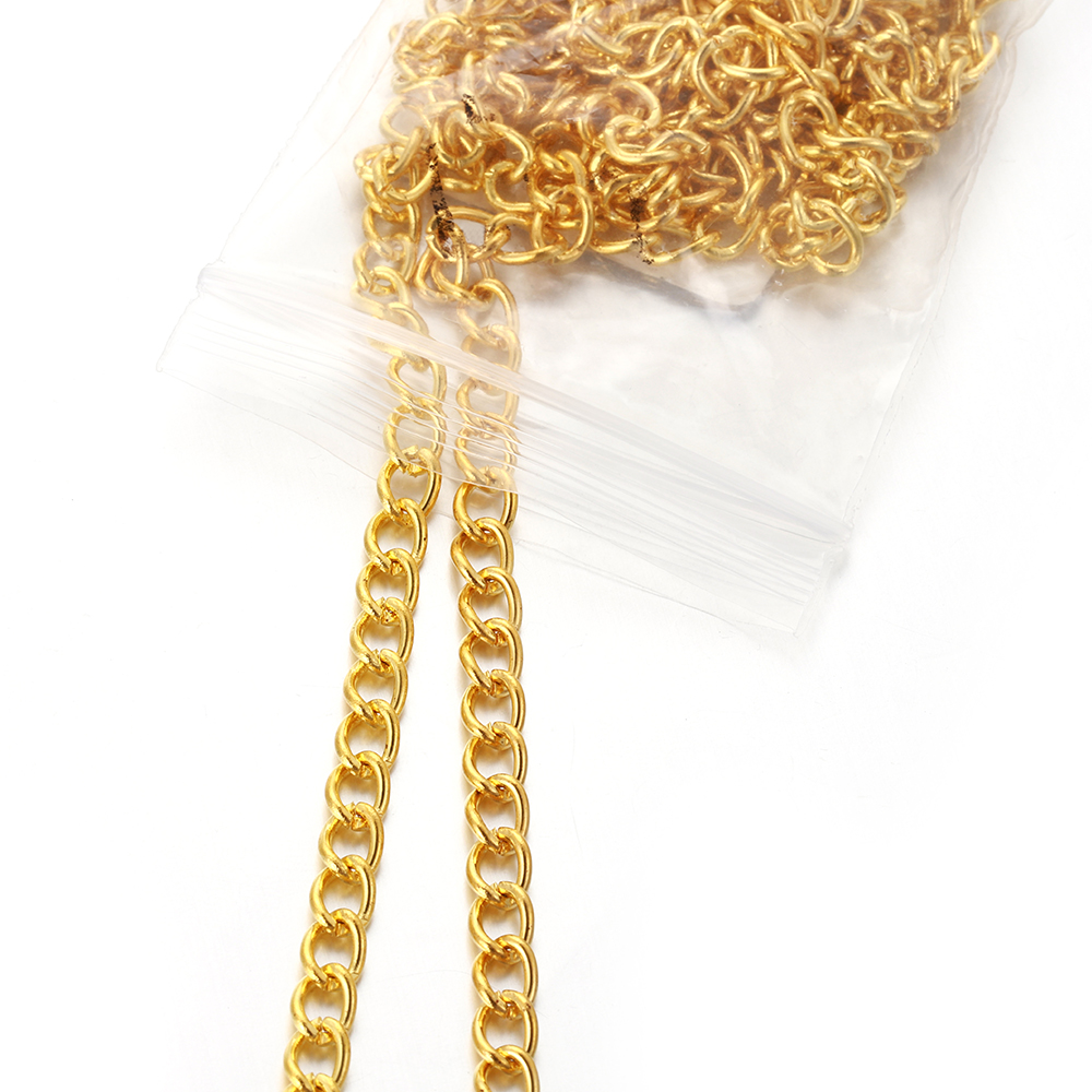 سلسلة معدنية مسطحة بيضاوية الش - مراجعة Body Jewelry Necklace وسعره